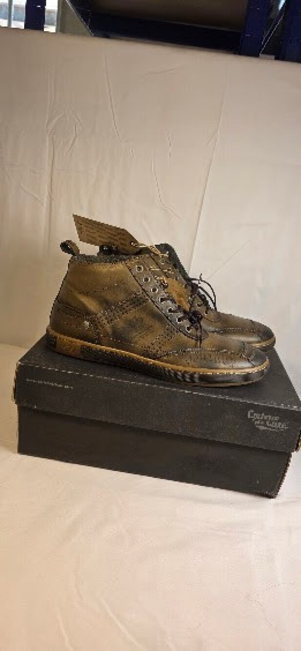 Cycleur de Luxe Brown Leather High Top Boots Casual Footwear